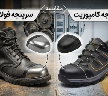 کفش ایمنی پنجه فولادی بهتر است یا کامپوزیت؟ + (جدول مقایسه) 9 کفش ایمنی کامپوزیت